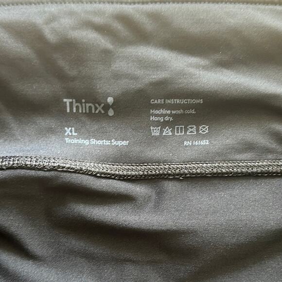 THINX Training Super Athletic Shorts Black Size XL - Picture 2 of 4